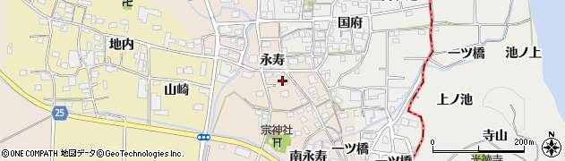 京都府南丹市八木町屋賀（永寿）周辺の地図