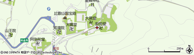 鶴喜そば　比叡山店周辺の地図