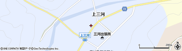 兵庫県佐用町（佐用郡）上三河周辺の地図