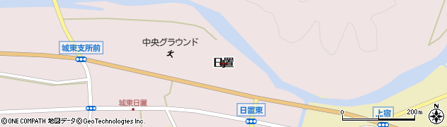 兵庫県丹波篠山市日置周辺の地図