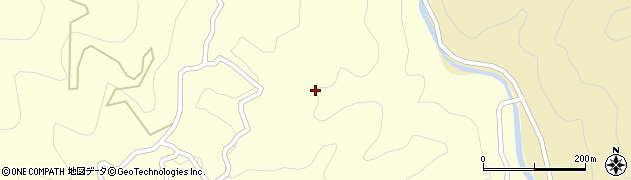 愛知県設楽町（北設楽郡）田峯（中沢）周辺の地図