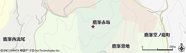 京都府京都市北区鷹峯赤坂周辺の地図