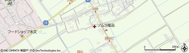 滋賀県東近江市川合町1564周辺の地図