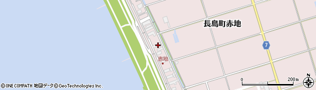 三重県桑名市長島町赤地30周辺の地図