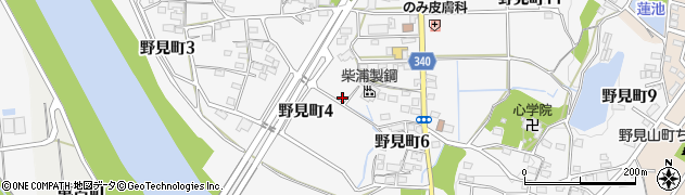 愛知県豊田市野見町周辺の地図