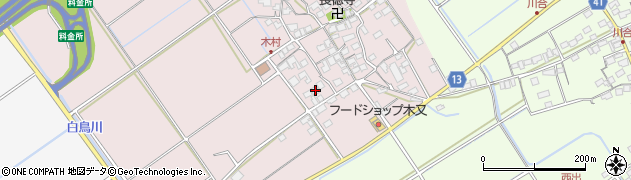 滋賀県東近江市木村町121周辺の地図