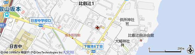 比叡辻郵便局 ＡＴＭ周辺の地図