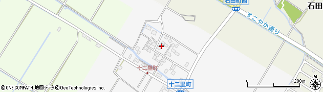滋賀県守山市十二里町316周辺の地図
