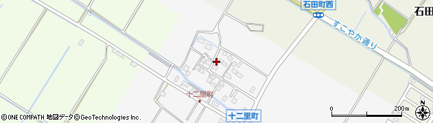 滋賀県守山市十二里町317周辺の地図
