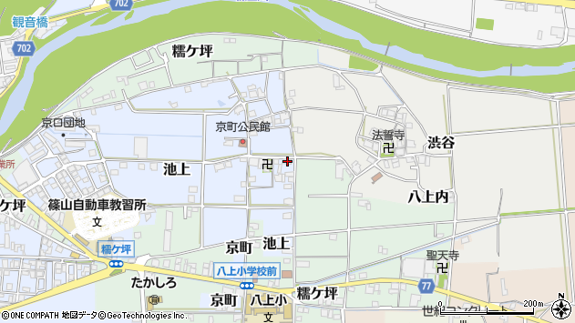 〒669-2438 兵庫県丹波篠山市京町の地図