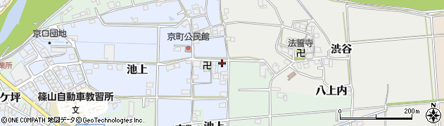 兵庫県丹波篠山市京町周辺の地図