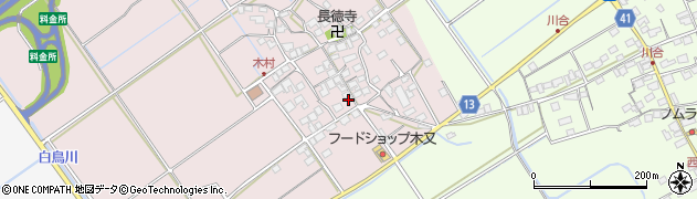 滋賀県東近江市木村町128周辺の地図