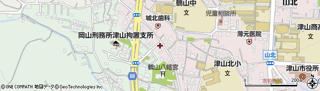 岡山県津山市山北133周辺の地図