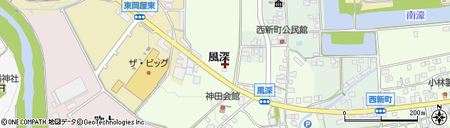 兵庫県丹波篠山市風深88周辺の地図