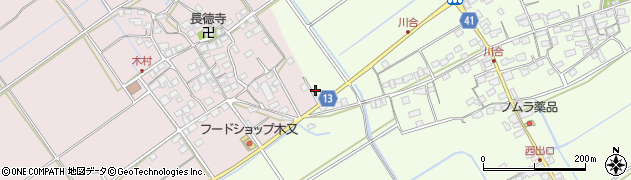 滋賀県東近江市川合町1454周辺の地図