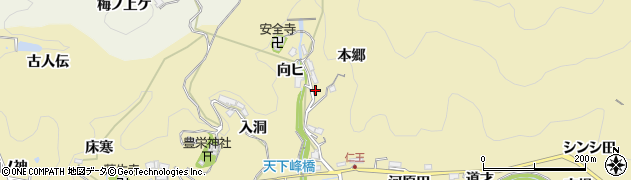 愛知県豊田市坂上町本郷4周辺の地図