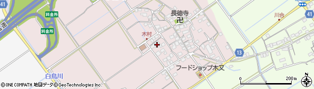 滋賀県東近江市木村町113周辺の地図