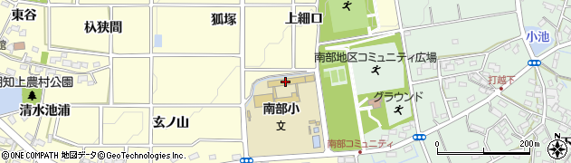 愛知県みよし市明知町（上細口）周辺の地図