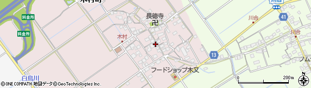 滋賀県東近江市木村町129周辺の地図