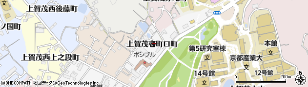 京都府京都市北区上賀茂壱町口町周辺の地図