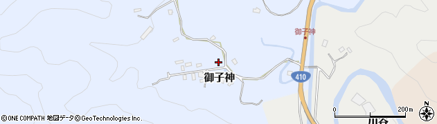 千葉県南房総市御子神周辺の地図