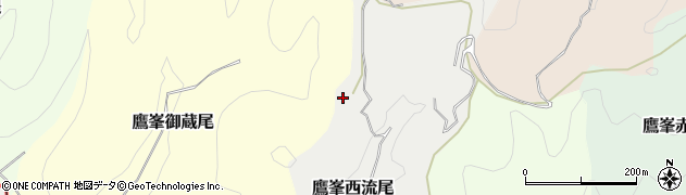 京都府京都市北区鷹峯西流尾周辺の地図