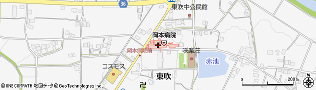 兵庫県丹波篠山市東吹1015-1周辺の地図