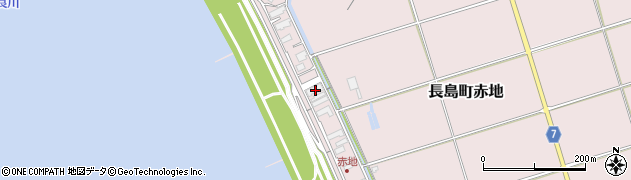 三重県桑名市長島町赤地26周辺の地図