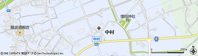 兵庫県神崎郡神河町中村458周辺の地図