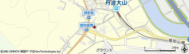 ローソン篠山西古佐店周辺の地図