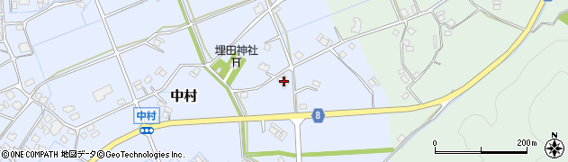 兵庫県神崎郡神河町中村601周辺の地図