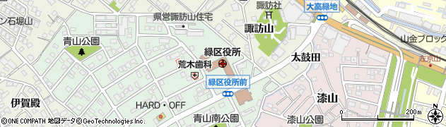 愛知県名古屋市緑区周辺の地図