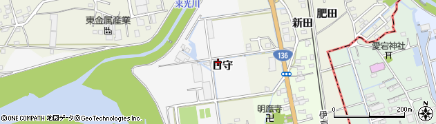 静岡県田方郡函南町日守1318周辺の地図
