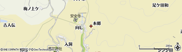 愛知県豊田市坂上町本郷36周辺の地図