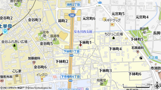 〒471-0878 愛知県豊田市下林町の地図