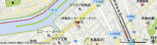 愛知県名古屋市緑区大高町（下塩田）周辺の地図