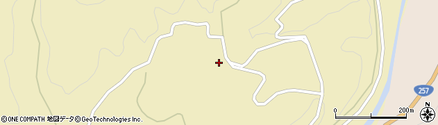 愛知県設楽町（北設楽郡）田内（後海道）周辺の地図
