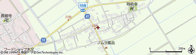 滋賀県東近江市川合町1547周辺の地図