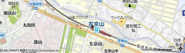 左京山駅周辺の地図