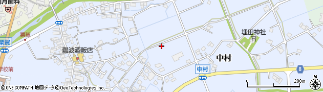 兵庫県神崎郡神河町中村周辺の地図