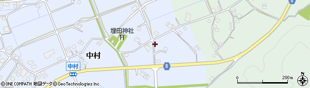 兵庫県神崎郡神河町中村582周辺の地図