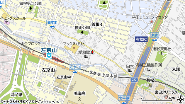 〒458-0039 愛知県名古屋市緑区四本木の地図