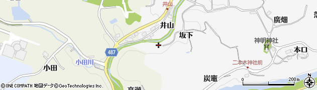 愛知県豊田市穂積町（井山）周辺の地図