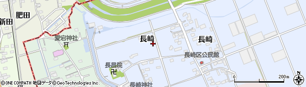 静岡県伊豆の国市長崎周辺の地図