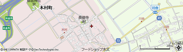 滋賀県東近江市木村町965周辺の地図