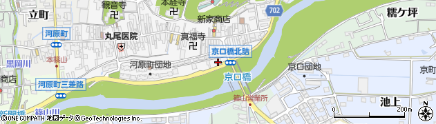 京口橋周辺の地図