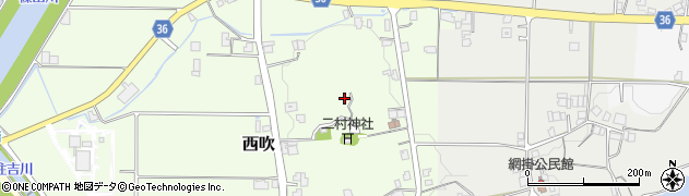 兵庫県丹波篠山市西吹周辺の地図