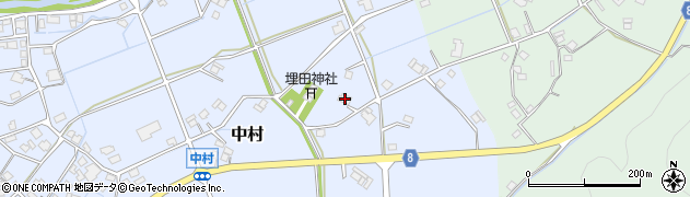 兵庫県神崎郡神河町中村627周辺の地図
