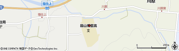兵庫県立篠山東雲高等学校周辺の地図