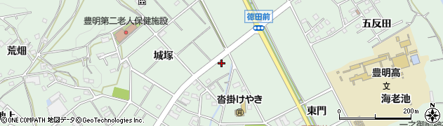 愛知県豊明市沓掛町城塚77周辺の地図